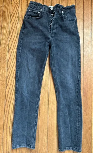 AGOLDE High-Rise Button-Fly Jeans thumbnail 1