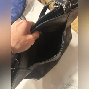 Coach Peyton Signature Pocket Tote Black and Brown Signature thumbnail 3