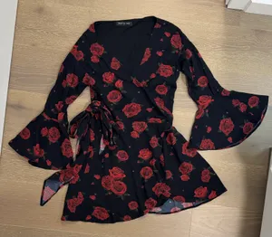 White Fox - Starry Night Dress Russian Rose Black thumbnail 2