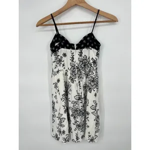 Charlotte Russe Baby Doll Y2K Mini Dress Spaghetti Strap XS Floral Boho Festival thumbnail 7