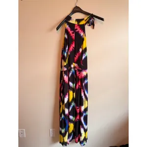 Busayo Collective Maxi Dress Womens 14 Multi Tie-Dye‎ Halter Sleeveless Boho thumbnail 4