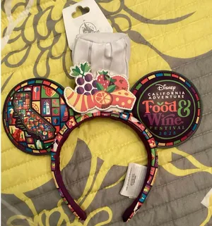 NWT 2025 Disney California Food & Wine Festival Chef Mickey Ears Headband thumbnail 1
