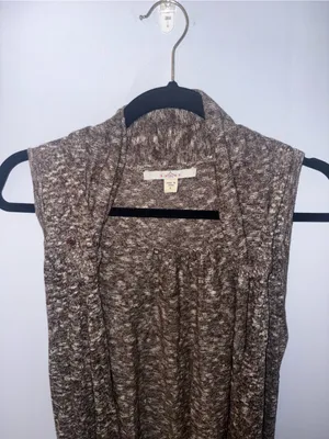 Fever Open-Front Sleeveless Knit Vest in size Large thumbnail 2