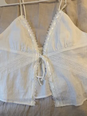 PacSun White lace top thumbnail 2