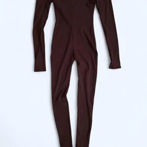 Vintage LA Luxe Brown off the shoulder jumpsuit Size Medium thumbnail 6