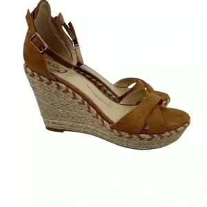 Circus by Sam Edelman Espadrille Sandals Brown Criss-Cross‎ Ankle Size 8.5 thumbnail 13