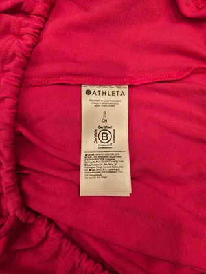 Athleta Off The Shoulder Long Sleeve Top Pink S thumbnail 3