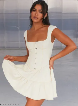 Peppermayo Isabella Denim Bustier Dress thumbnail 1