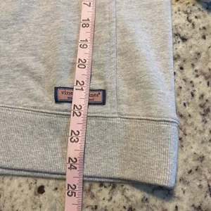 Vineyard Vines Patriots Pullover Women XS Gray Preppy NFL Quarter Zip Sweatshirt thumbnail 8