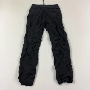 XCVI Pants Womens S Black Jogger Elastic Waist Zip Pockets Cuffed Stretch Twill thumbnail 2