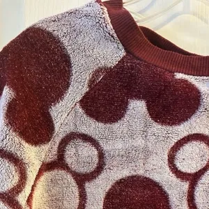 Disney Women's Mickey Mouse Plush Crewneck Sweatshirt‎ Size S Multicolor thumbnail 5