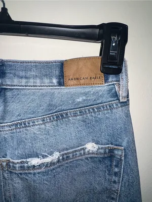 American Eagle Outfitters Baggy Jeans size 0 Light Blue Women's thumbnail 3