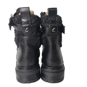 Circus by Sam Edelman Combat Boots Womens 7 Black Faux Leather Shearling Gretchen thumbnail 7