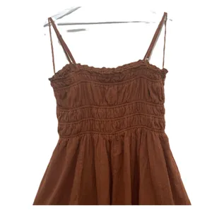 Aeropostale Cinnamon Smocked Cotton Mini Dress XL • Boho Summer Beachy Vacation thumbnail 8