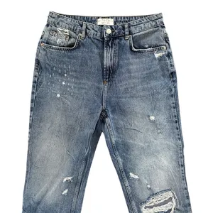We‎ the Free People Dakota Straight Leg Jeans Size 29 Denim Distressed Cigarette thumbnail 6