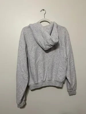 Skims Cotton Fleece Classic Hoodie Light heather grey size small thumbnail 6