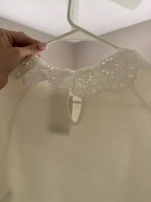 H&M White lace collar sweater thumbnail 4