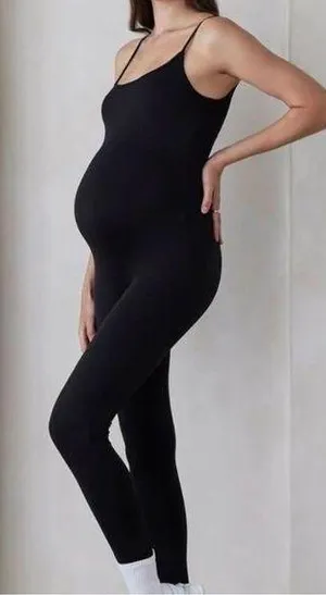 Bumpsuit Kate Maternity Unitard in Black - size Small thumbnail 1