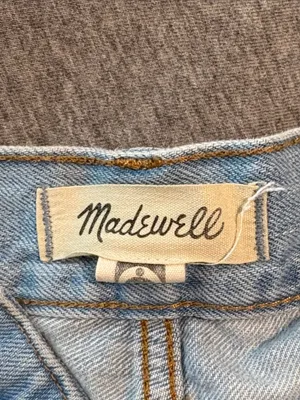 EUC Madewell 90s Straight Crop Distressed Jeans Size 31 thumbnail 2