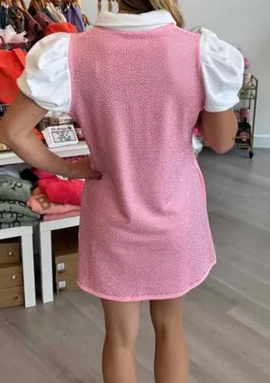 Queen of Sparkles Pink Dress thumbnail 3