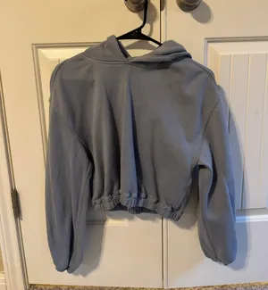 Blue Cropped Hoodie thumbnail 1
