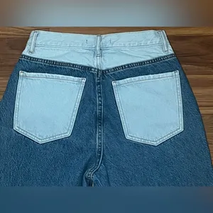 Pacsun Dad Jeans Patch Denim Size 26 Women's Button Fly thumbnail 5