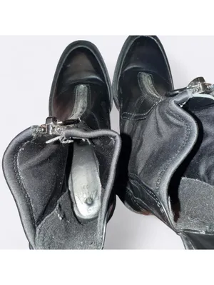 Zara black side-gore ankle boots with a track sole thumbnail 5