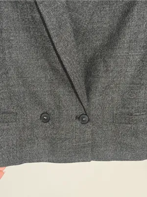 Zara 100% WOOL STRUCTURED BLAZER ZW COLLECTION sz 12 thumbnail 6