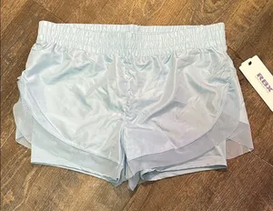 RBX Pale Blue Women's Layered Running Shorts Size Medium‎ Active Wear thumbnail 1