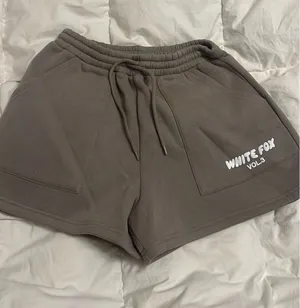 White Fox Boutique taupe grey shorts thumbnail 1