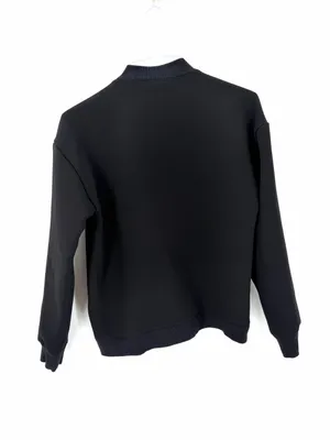 Derek Lam 10 Crosby Black Classic Crew Pullover Long Sleeve Sweatshirt thumbnail 3