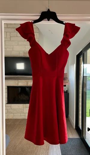 Dillard's Homecoming Red Dress thumbnail 1
