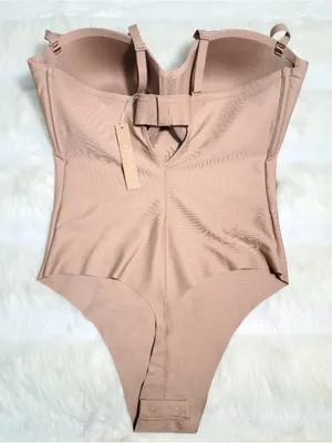 Nwt Skims Molded Body Underwire Thong Bodysuit Strapless Sienna Small (B13) thumbnail 2