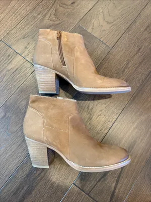 Steve Madden Gilmore Tan Suede Ankle Booties Size 6.5 - C54-102 thumbnail 7