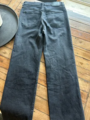 Aritzia Denim Forum Arlo High Rise Straight Jeans Black 27 thumbnail 9
