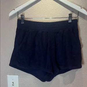 Offline By Aerie Women’s Blue Cozy Terry Shorts Size Small thumbnail 2