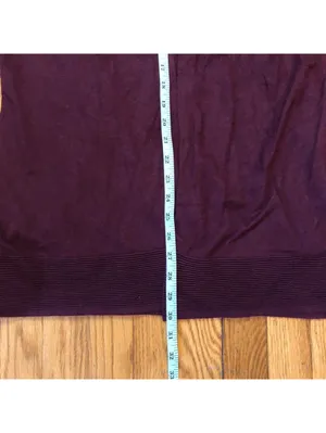 Evolution by Cyrus Women's NWT Rayon Blend Burgundy Open Cardigan - Size M thumbnail 6