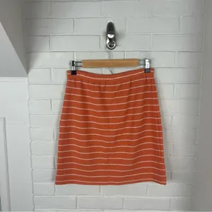 Vintage Style New York Orange Striped Knit Skirt Size M thumbnail 7