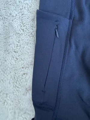 Athleta Navy High Rise Pocket Leggings Size Small thumbnail 2