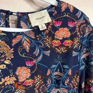 I. Madeline Anthropologie Dress Garden Splendor small Midi A Line Boho Floral thumbnail 3