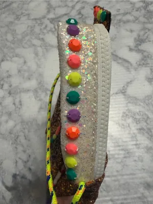 J. Crew Crewcuts “Kids” Crossbody Glitter Gingerbread House Bag thumbnail 7