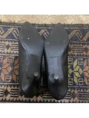 Cole Haan Grand OS Black Pointed Toe Small Stiletto Heels Business Work thumbnail 8