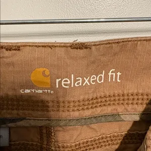 Carhartt Tan Relaxed Fit Capri Pants Ripstop 100% Cotton Farmcore SZ 6 thumbnail 2
