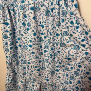 Draper James Women Midi Dress XXL Blue Floral Smocked Cottage Flutter‎ Sleeve thumbnail 8