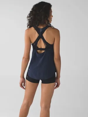 Lululemon 5 Mile‎ Singlet Inkwell Blue Tank Top thumbnail 6