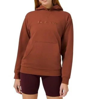 Lululemon M/L All Yours Graphic Hoodie Sweatshirt Dark Terracotta Earthy Neutral thumbnail 1