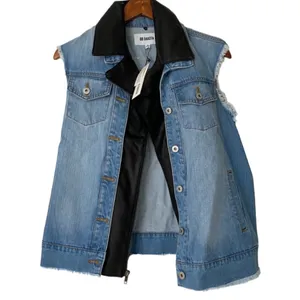NWT BB Dakota Rebel Rebel Denim Vest Light Blue thumbnail 8