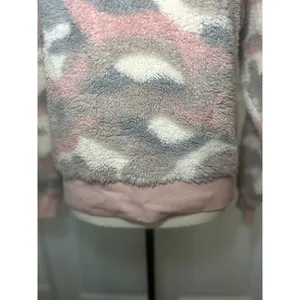 Grayson Threads Teddy Fuzzy Pink‎ Camo 1/4 Zip Sweatshirt Size Small thumbnail 3