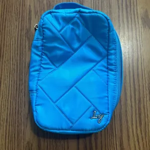 LUG Hover Cosmetic Case - Sky Blue with Floral Inside Lining NWOT thumbnail 2