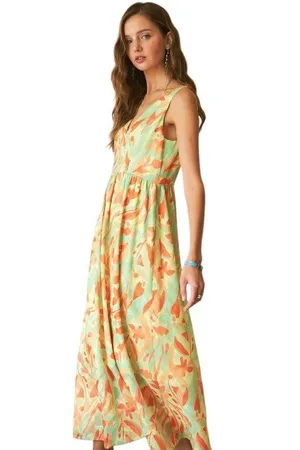 NWOT Vibrant Neon Maxi Dress Medium thumbnail 2